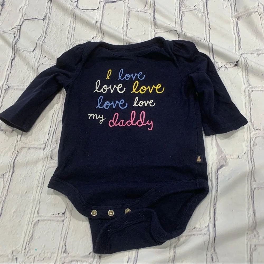Gap onesie love my daddy 3-6 m